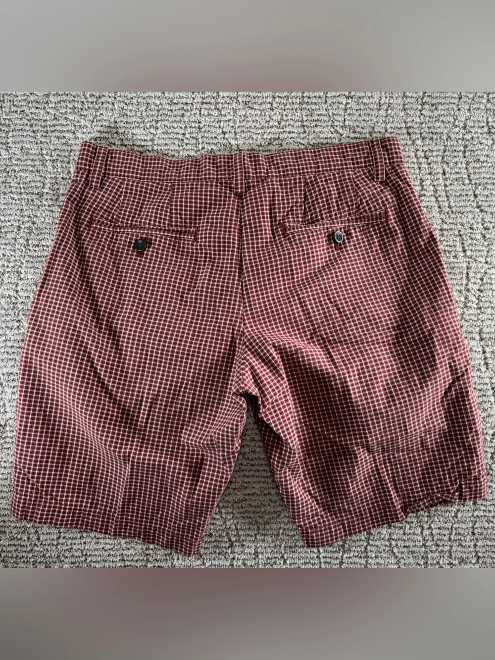 Banana Republic Men’s Size‎ 31 Checkered Aiden Chino Shorts